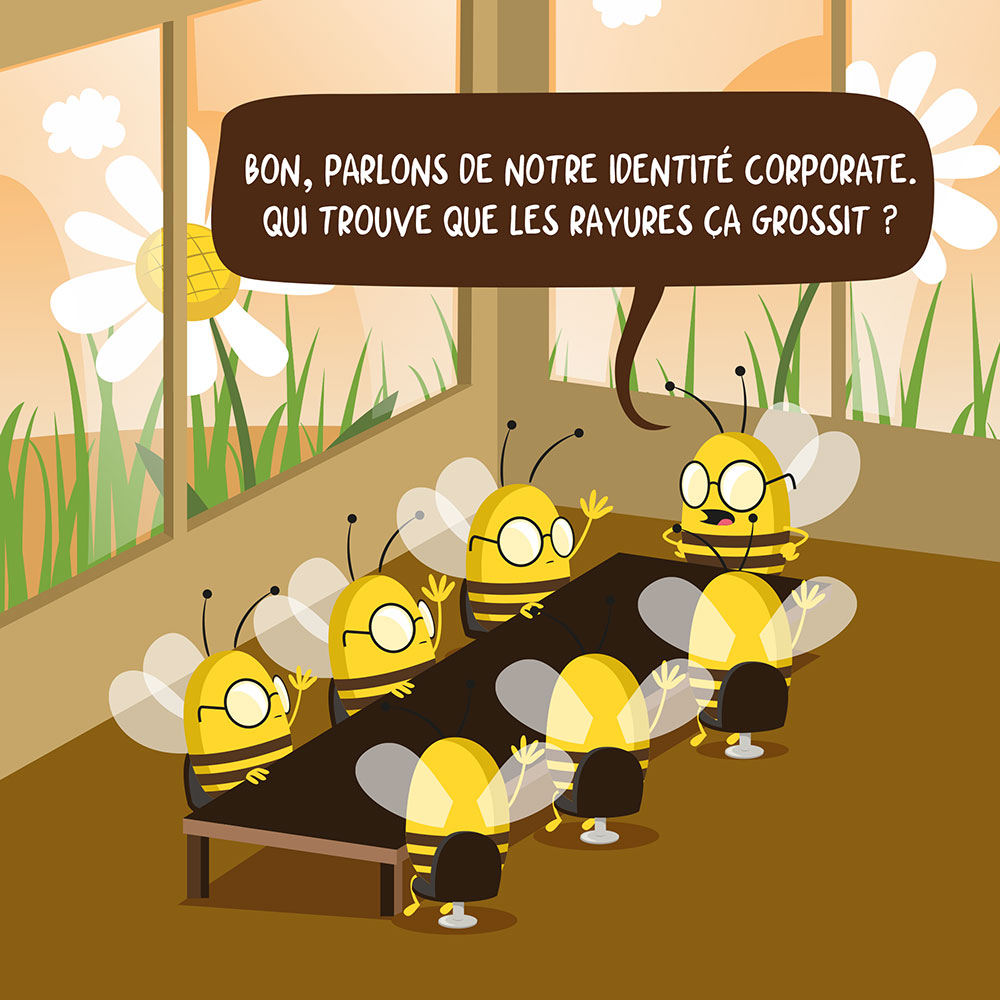 abeilles rayures